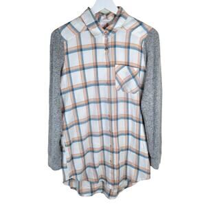 Make + Model Plaid Flannel Tunic - Women's Size Small
